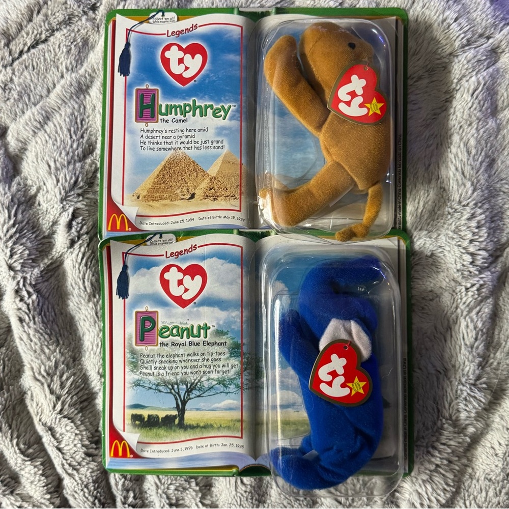 2000 McDonalds Ty Teenie Beanie Babies Legends Set